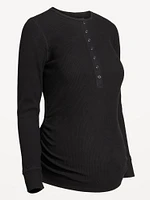 Maternity Long Sleeve Henley T-Shirt