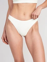 Low-Rise Classic Pucker Bikini Swim Bottoms