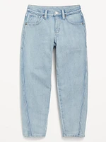 High-Waisted Barrel-Leg Jeans for Girls