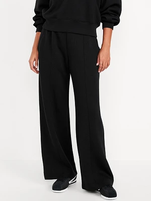 High-Waisted Bounce Fleece Wide-Leg Pants