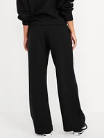 High-Waisted Bounce Fleece Wide-Leg Pants