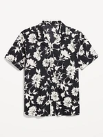 Short-Sleeve Floral Camp Shirt