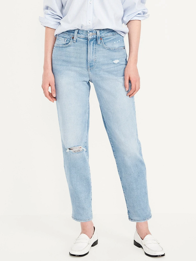 High-Waisted OG Straight Ankle Jeans