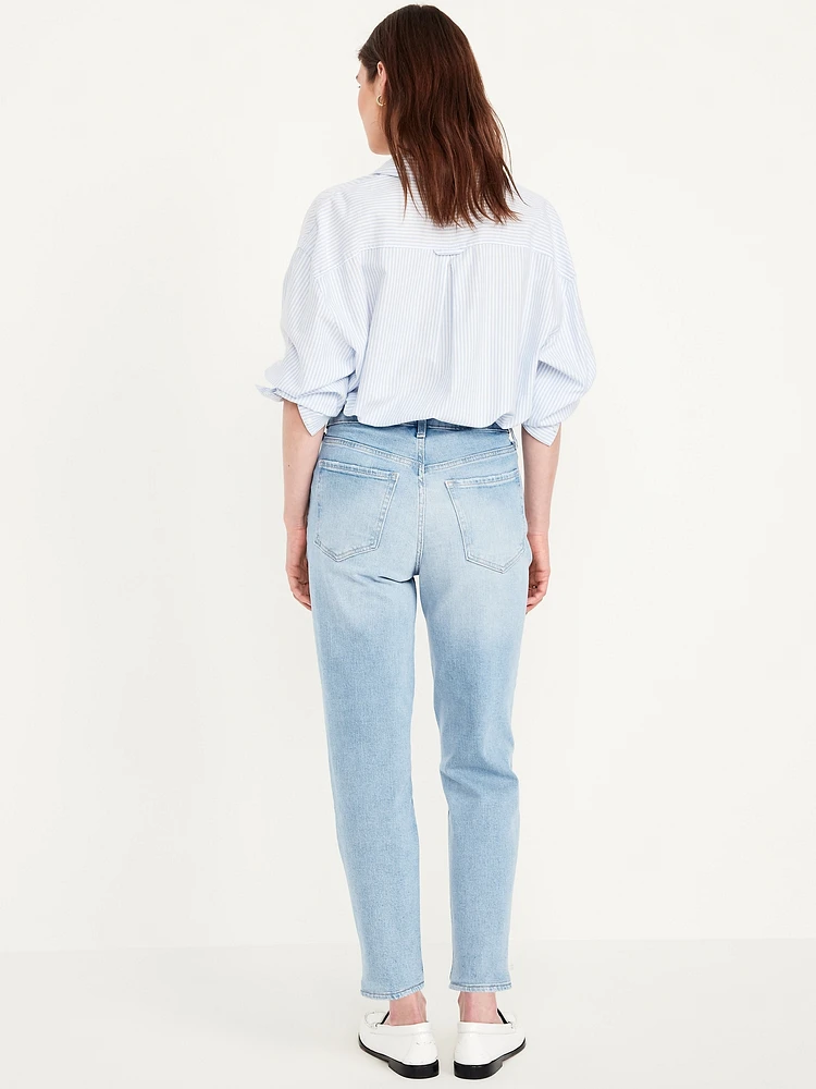 High-Waisted OG Straight Ankle Jeans