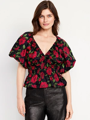 Puff-Sleeve Top