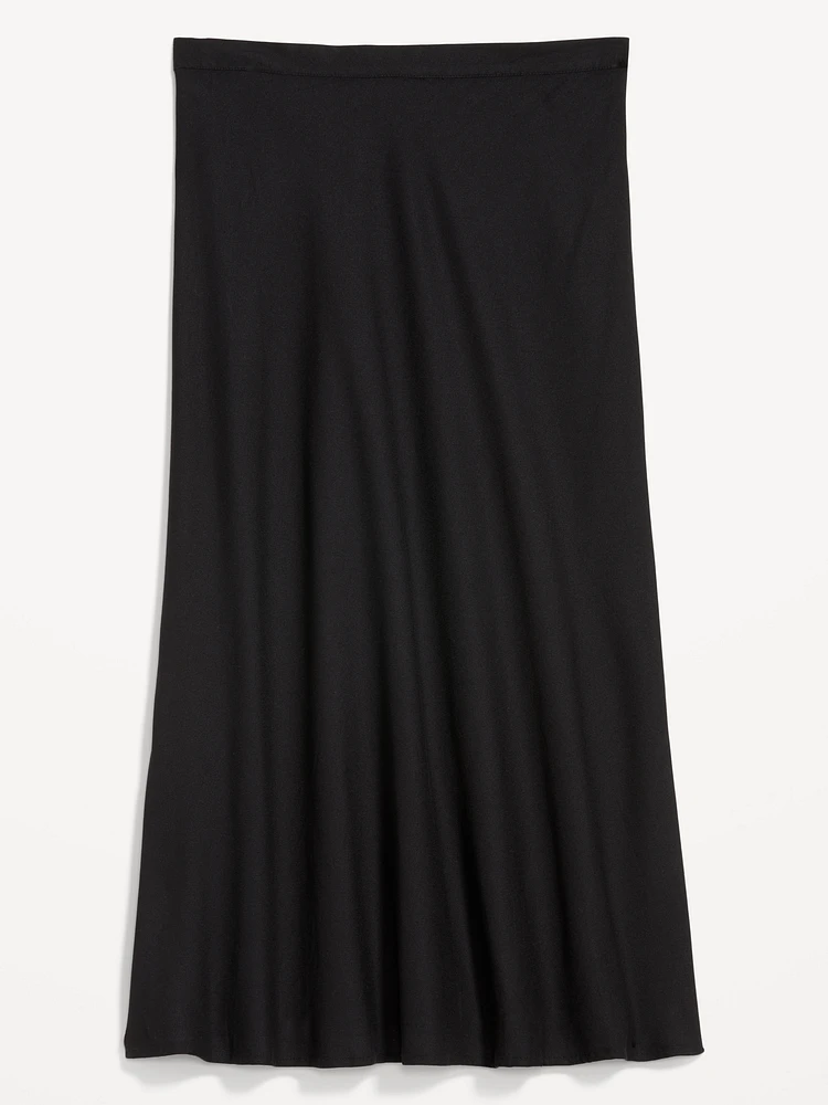 Crepe Midi Skirt