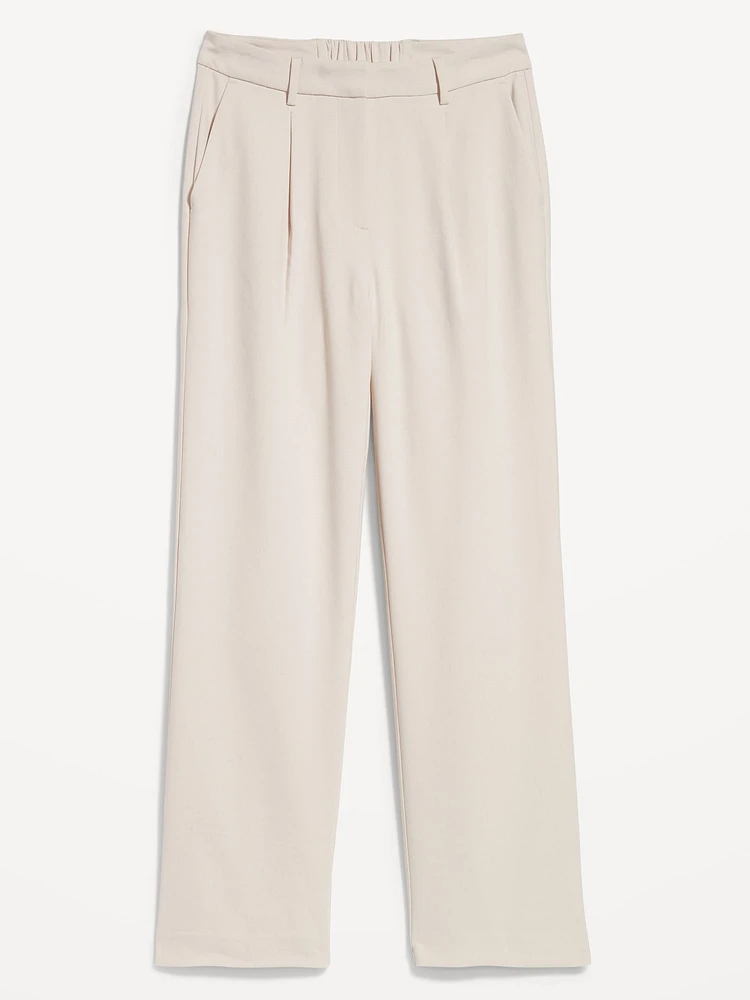Extra High-Waisted Taylor Wide-Leg Trouser Pants