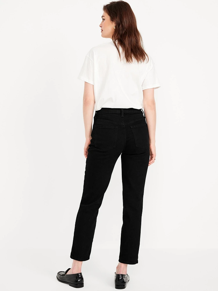 High-Waisted OG Straight Ankle Jeans