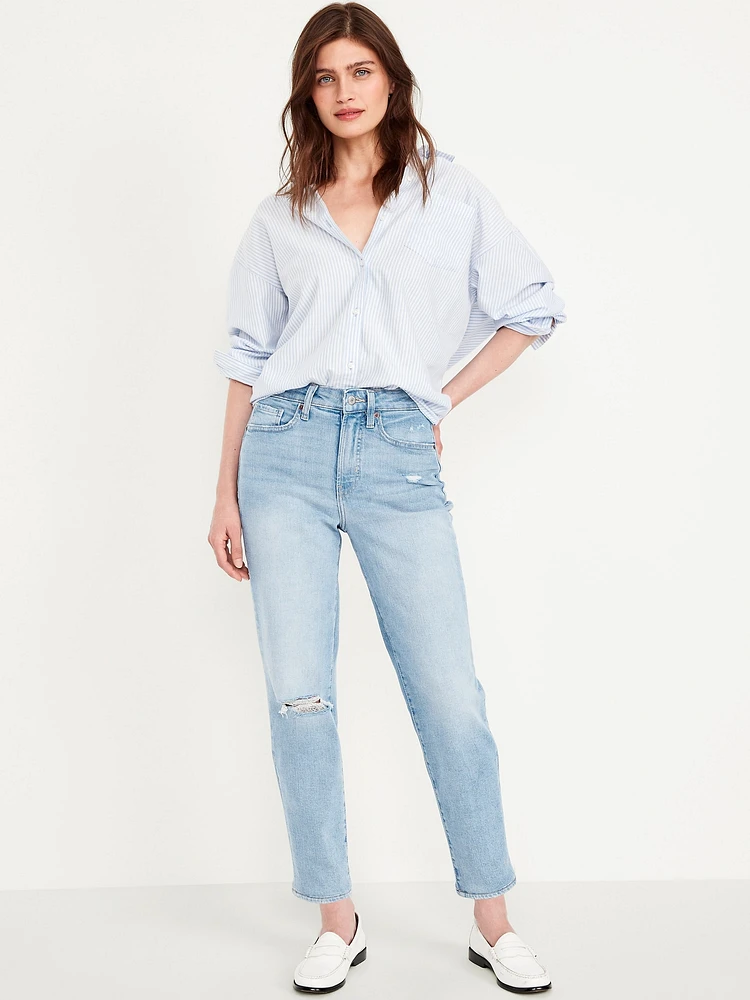 High-Waisted OG Straight Ankle Jeans