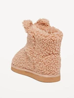 Unisex Sherpa Faux-Fur Lined Critter Boots for Toddler