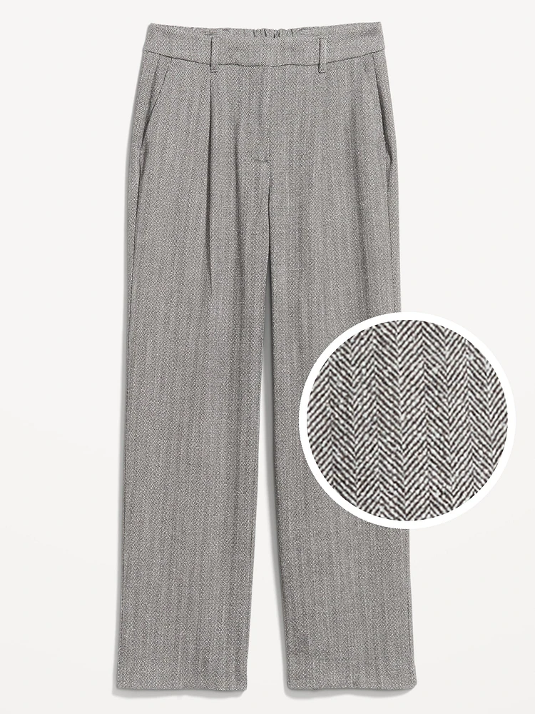 Extra High-Waisted Taylor Wide-Leg Trouser Pants