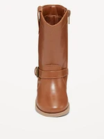 Tall Faux-Leather Boots for Toddler Girls