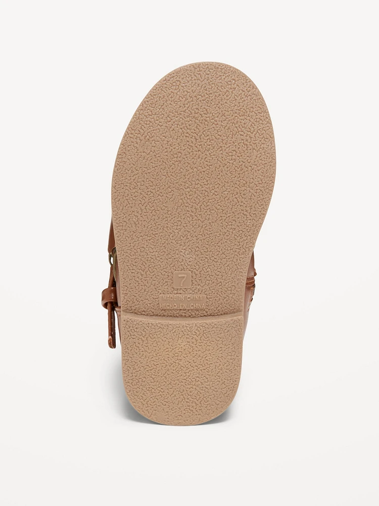 Tall Faux-Leather Boots for Toddler Girls