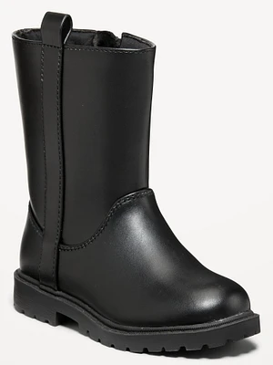 Tall Faux-Leather Boots for Toddler Girls