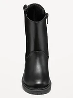 Tall Faux-Leather Boots for Toddler Girls