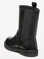 Tall Faux-Leather Boots for Toddler Girls