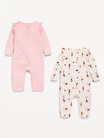 Printed Ruffle-Trim Jumpsuit 2-Pack for Baby