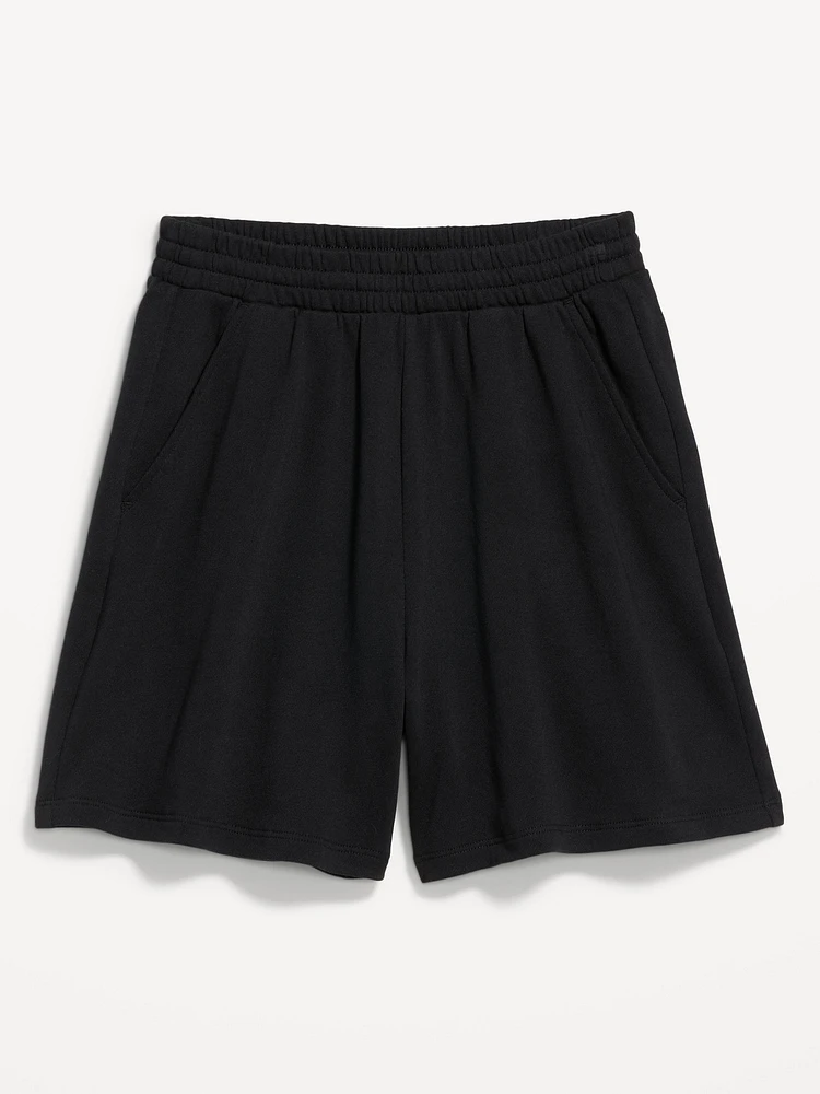 Extra High-Waisted SoComfy Sweat Shorts -- 5-inch inseam
