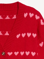 SoSoft Valentine Print Cardigan Sweater