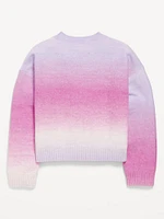 SoSoft Crew-Neck Ombré Sweater for Girls