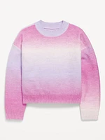 SoSoft Crew-Neck Ombré Sweater for Girls