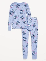 Licensed Graphic Snug-Fit Pajama Set for Girls