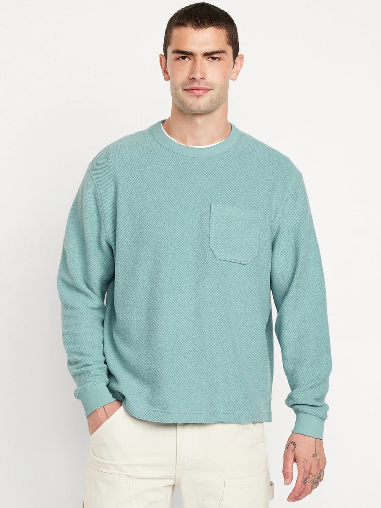 Terry Crew-Neck Sweatshirt