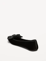 Velvet Pointed-Toe Flats