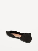 Faux-Leather D'Orsay Flats