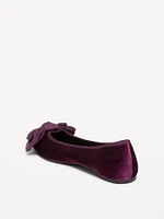 Velvet Pointed-Toe Flats