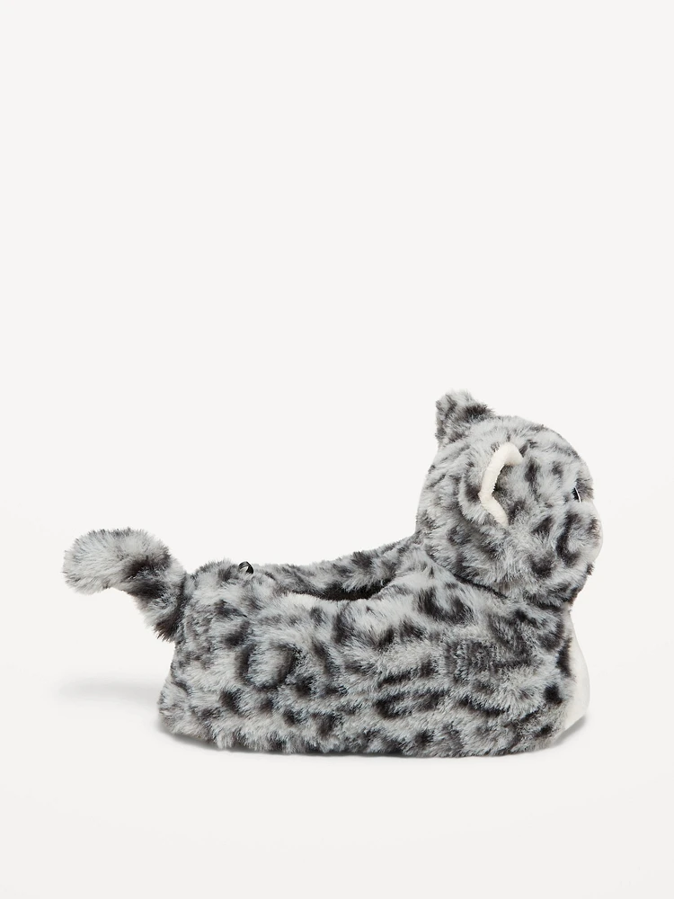 Faux-Fur Critter Slippers for Girls