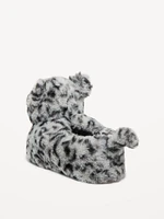 Faux-Fur Critter Slippers for Girls