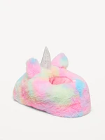 Faux-Fur Critter Slippers for Girls