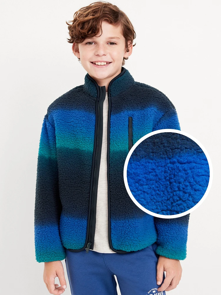 Full-Zip Sherpa Jacket for Boys