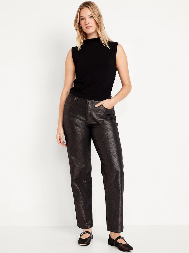 High-Waisted Shine OG Loose Jeans