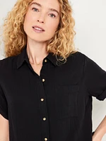 Loose Button-Down Shirt