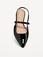 Pointed Toe Slingback Flats