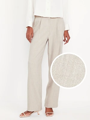 Extra High-Waisted Taylor Wide-Leg Trouser Pants