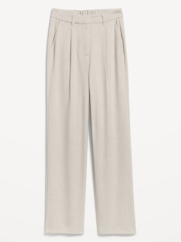 Extra High-Waisted Taylor Wide-Leg Trouser Pants