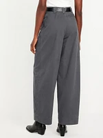 Extra High-Waisted Barrel Wide-Leg Pants