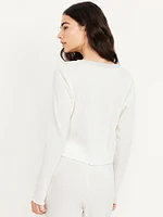 Ribbed Pajama Top