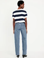 Mid-Rise Wide-Leg Jeans