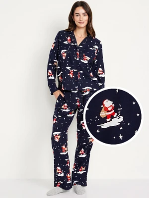 Flannel Pajama Set for Women