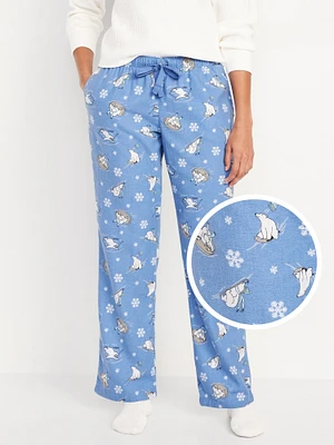 Mid-Rise Flannel Pajama Pants