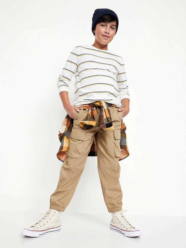 Baggy Cargo Poplin Pants for Boys