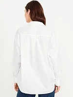 Oversized Button-Down Boyfriend Shirt