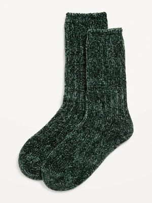 Metallic Chenille Crew Sock for Women