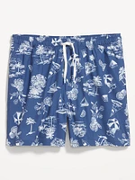 Printed Swim Trunks -- 7-inch inseam