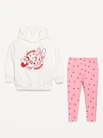 Disney© Graphic Tunic Hoodie and Leggings Set for Toddler Girls