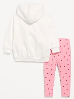 Disney© Graphic Tunic Hoodie and Leggings Set for Toddler Girls